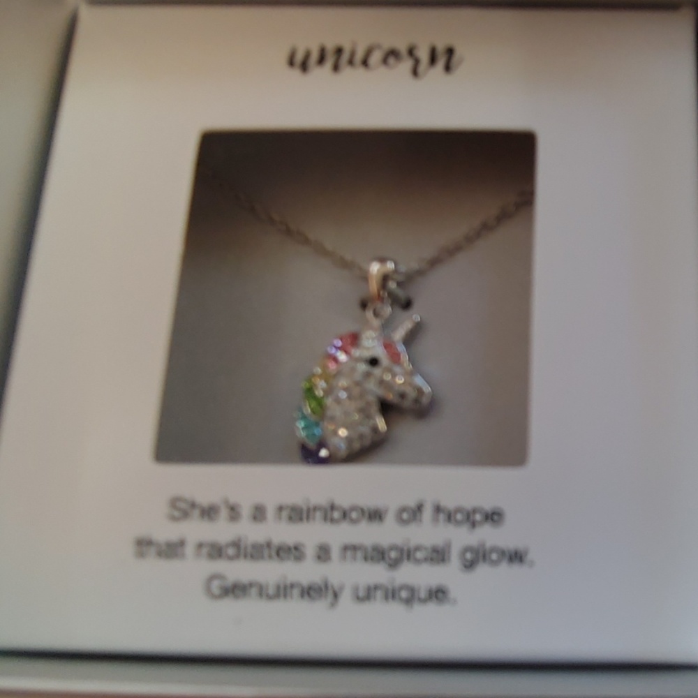 UnicornNecklace  $ SHE's a Rainbow of Hope that radiates a magical glow. SALE